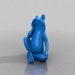 Bored Frog fountain sculpture