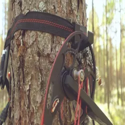 Bow hook for tree molle webbing loop
