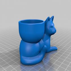 Fichier STL Photophore chat - Cat candle holder 🐱・Design à télécharger et  à imprimer en 3D・Cults