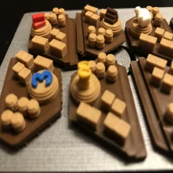 Catan Harbor Pieces - Single Nozzle, Multi-color Layers