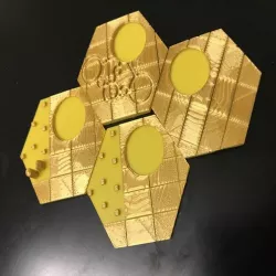 Catan Wheat Tiles - Single Nozzle, Multi-color Layers