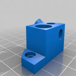 Creality Ender 3 filament guide with PTFE tube