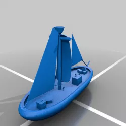 Detailed Cargo Ship