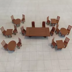 DnD 28mm Tables and Chairs