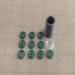DnD Initiative Combat Counters and Container
