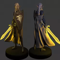 Elf Paladin Miniature