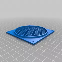 Fan cover with grid for Noctua NF-A9 f (Ikea Stuva 3D printer casing)