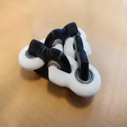 Fidget widget with 5x11x5 ball bearings