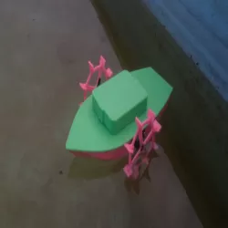 "Flamingo" small paddle boat