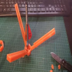 Fletching Jig for 7.6 mm bow arrows