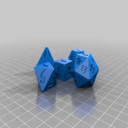 Font-Customizable Polyhedral Dice