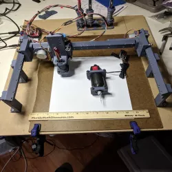 Fully 3D Printed Small CNC Router/Plotter