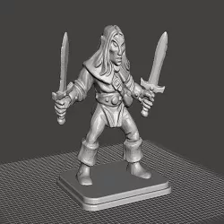 HeroQuest - Elf (Alb) 2x Dagger