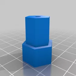 Hex wheel hubs for 3mm and 4mm D shafts