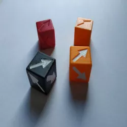 Khan's Dice: Direction Die - Custom Dice - D6