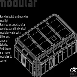 Lasercut Sci-Fi Tabletop Box
