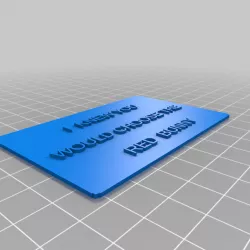 My Customized Business Card -RED Bunny