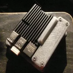 Raspberry Pi Armor Case Extension with fast attach wall mount