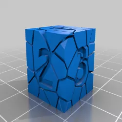 Resized Cracked Dice - Kraken
