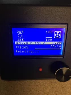 Retained Minimal E-stop Button (Wanhao I3, Maker Select V2, Reprap Discount Full Graphic Display)