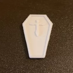 Simple Mini D&D Coffin / Coffin with Cross