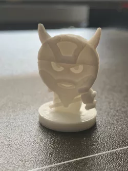 Simple Mini D&D Dwarf Fighter with Hammer