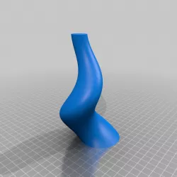 Spiral horn experiment for papier mache