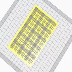 Stencil tartan flannel pattern for scrapbooking n stuff