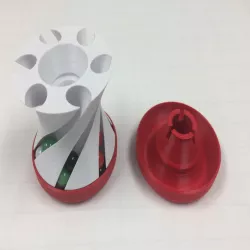 The Infinite Hyperboloid Marble Track, Spinning Pen Holder