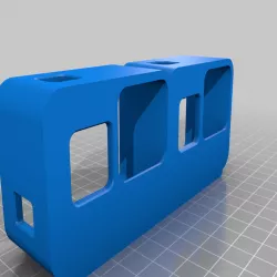 Twin GoPro Hero 5/6/7 tandem handcam cage case