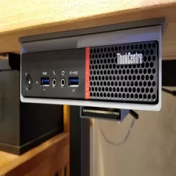 Under Desk Slide Out Mount For A Lenovo M700 (or M93p) Tiny PC (With STEP File)