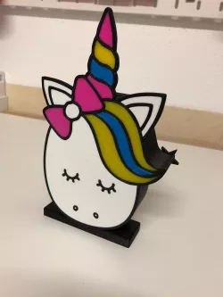 Unicorn Piggy Bank MMU (Multi-Material)