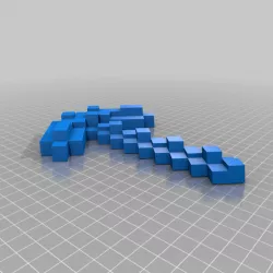 3D improved minecraft pickaxe