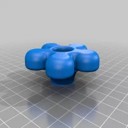6 Lobe Smooth n' Curvy Star Knob - Thin M8
