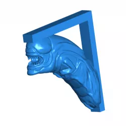 Alien Chestburster Shelf Bracket (Nuclear Tape Mount)