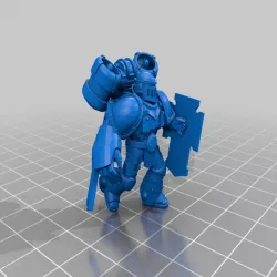 Assault marine remixed with power(chain) fist / plasma pistol / shield