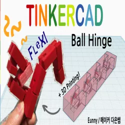 Ball Hinge Basic with Tinkercad