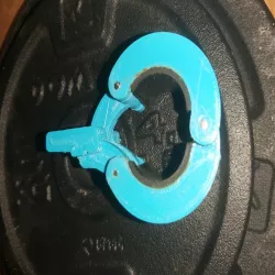 Barbell or dumbbell lock-jaw collar 