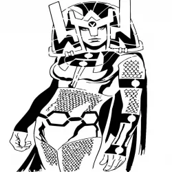 Big Barda stencil
