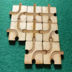 Black Path Game, Laser Cut