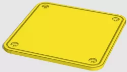  Blanking plate for 120mm fan opening with seal