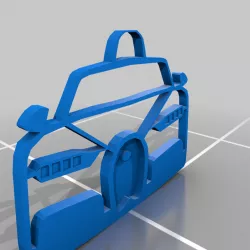 Bugatti Chiron KeyChain 3d Printable