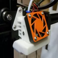 Carriage cooling mod like Hero Me for Anet E16 with 4010 OEM hotend cooling