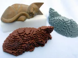 Cat made of Cubes 