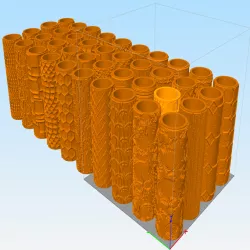 Clay and XPS Foam Texture Rollers Stamp V2