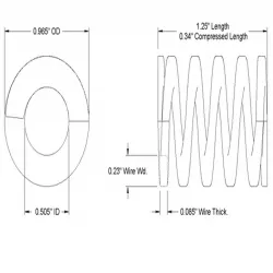 Compression Spring 1.25"L