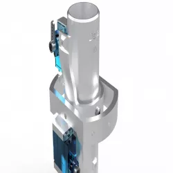 Delta Thrust Vector Control System Gimbal V8