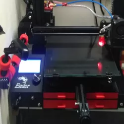 Ender 3 Double Sided Drawer Enclosures to fit Y-Axis Linear Rails