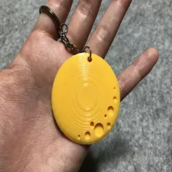 Full Moon for key chain with tinkercad