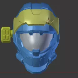 Halo Reach - CQC Helmet with Up Armor Attachments